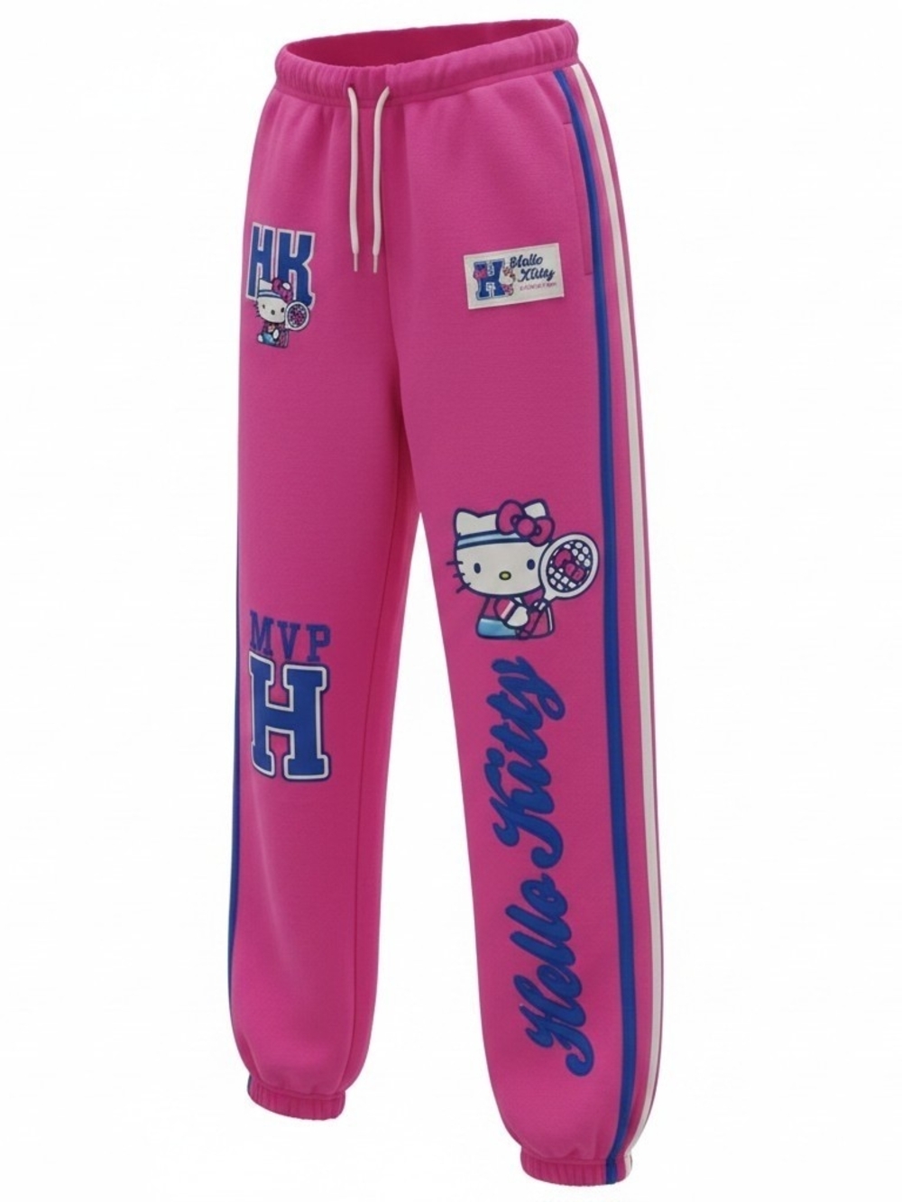 Hello Kitty Girls' Pink Graphic Jogger Pants